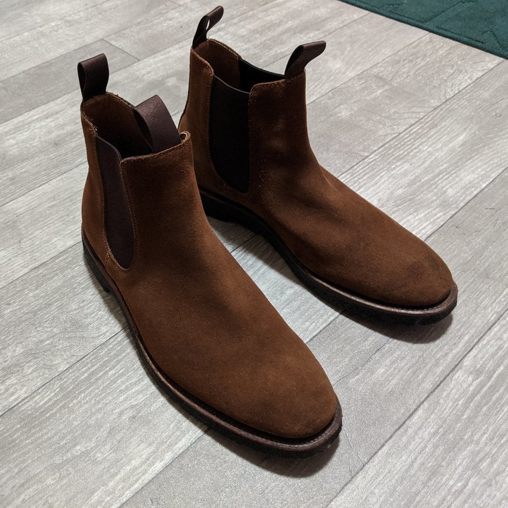 J.Crew Kenton Suede Chelsea Boots (8.5 Brown)